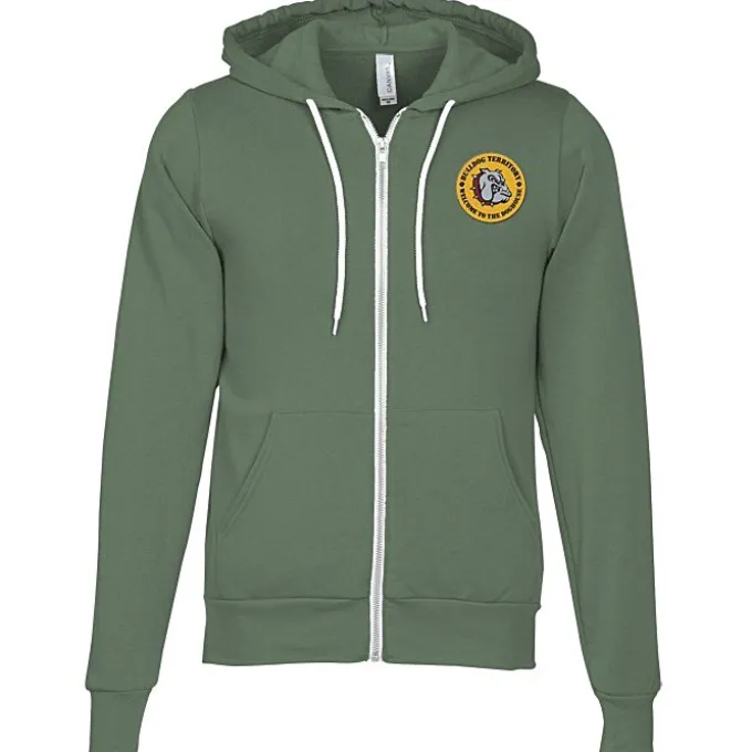 Bella+Canvas 7-oz Full-Zip Hooded Sweatshirt - Embroidered
