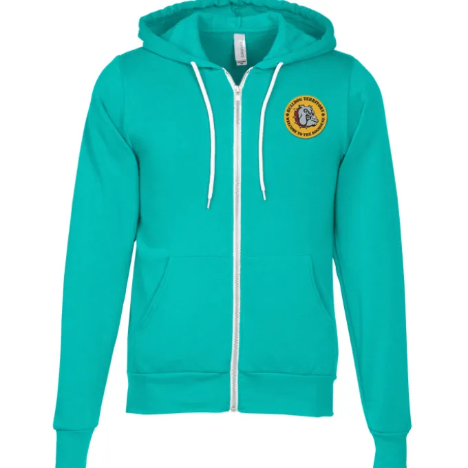 Bella+Canvas 7-oz Full-Zip Hooded Sweatshirt - Embroidered
