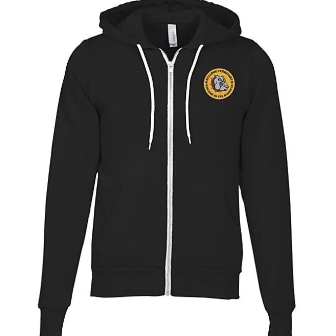 Bella+Canvas 7-oz Full-Zip Hooded Sweatshirt - Embroidered