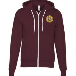 Bella+Canvas 7-oz Full-Zip Hooded Sweatshirt - Embroidered