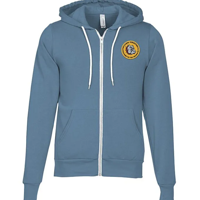 Bella+Canvas 7-oz Full-Zip Hooded Sweatshirt - Embroidered