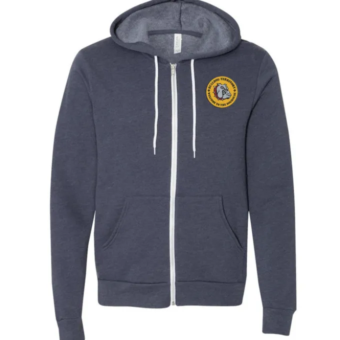 Bella+Canvas 7-oz Full-Zip Hooded Sweatshirt - Embroidered