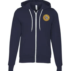 Bella+Canvas 7-oz Full-Zip Hooded Sweatshirt - Embroidered