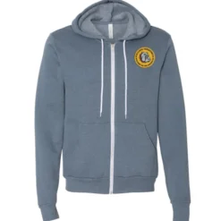 Bella+Canvas 7-oz Full-Zip Hooded Sweatshirt - Embroidered