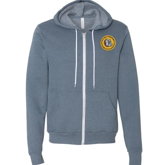 Bella+Canvas 7-oz Full-Zip Hooded Sweatshirt - Embroidered
