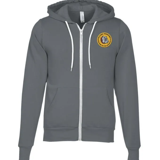 Bella+Canvas 7-oz Full-Zip Hooded Sweatshirt - Embroidered
