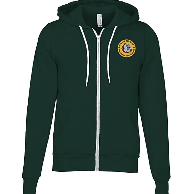 Bella+Canvas 7-oz Full-Zip Hooded Sweatshirt - Embroidered