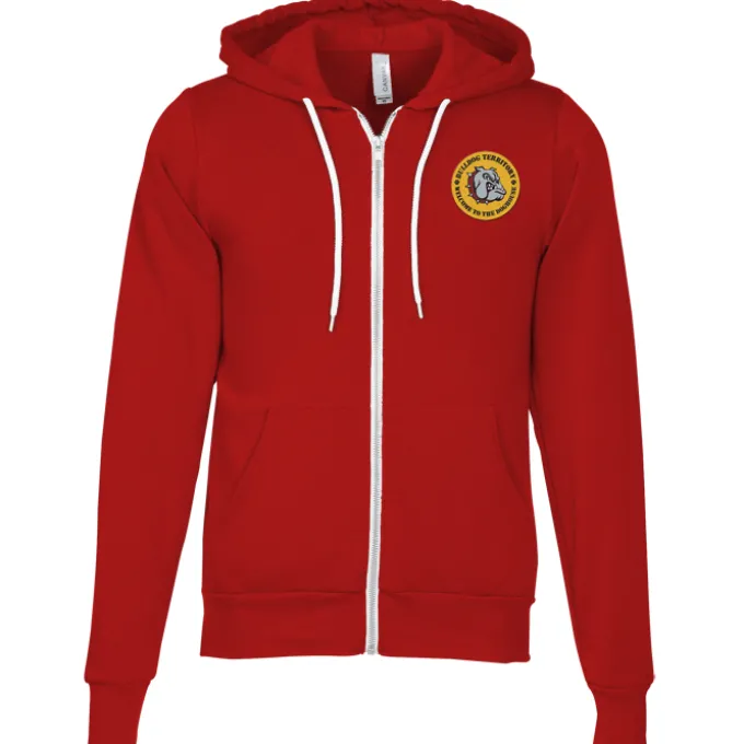 Bella+Canvas 7-oz Full-Zip Hooded Sweatshirt - Embroidered