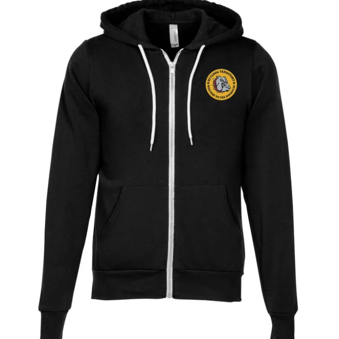 Bella+Canvas 7-oz Full-Zip Hooded Sweatshirt - Embroidered