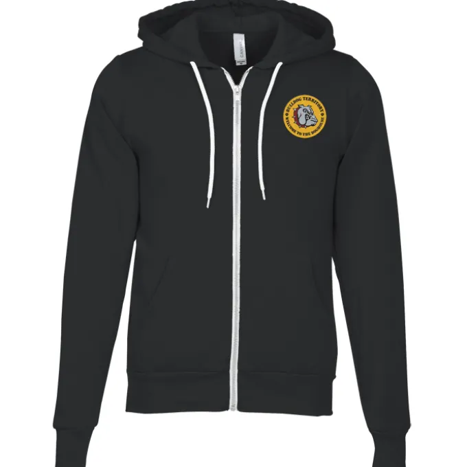 Bella+Canvas 7-oz Full-Zip Hooded Sweatshirt - Embroidered