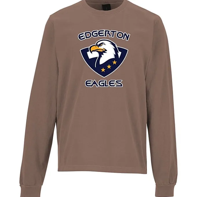Bella+Canvas 6.5-oz Heavyweight Garment-Dyed Long Sleeve T-Shirt - Full Color