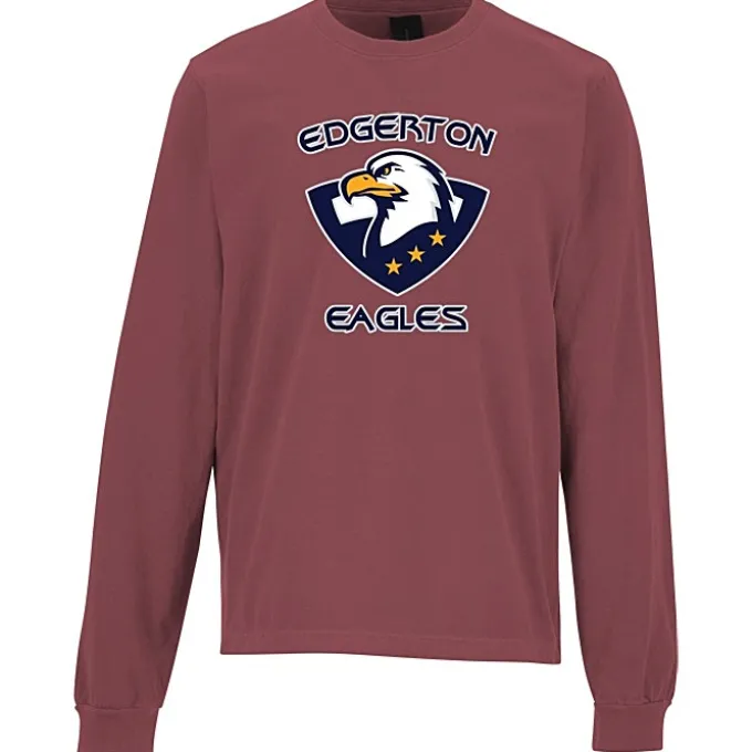 Bella+Canvas 6.5-oz Heavyweight Garment-Dyed Long Sleeve T-Shirt - Full Color