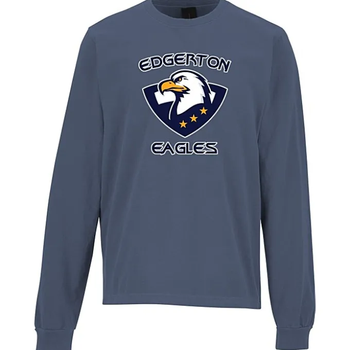 Bella+Canvas 6.5-oz Heavyweight Garment-Dyed Long Sleeve T-Shirt - Full Color