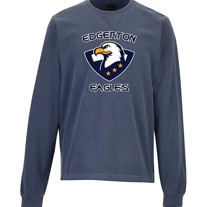 Bella+Canvas 6.5-oz Heavyweight Garment-Dyed Long Sleeve T-Shirt - Full Color