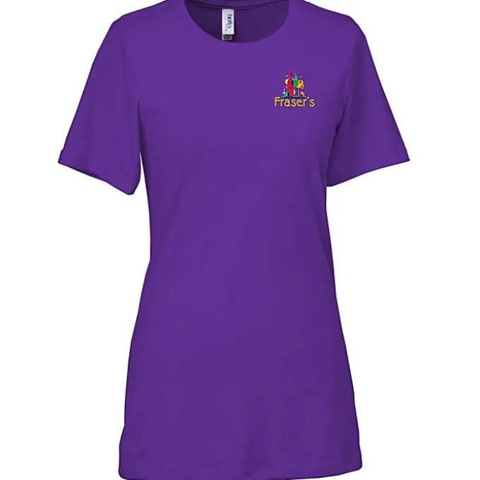 Bella+Canvas Relaxed Crewneck T-Shirt - Ladies’ - Embroidered