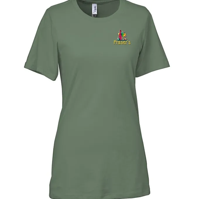 Bella+Canvas Relaxed Crewneck T-Shirt - Ladies’ - Embroidered