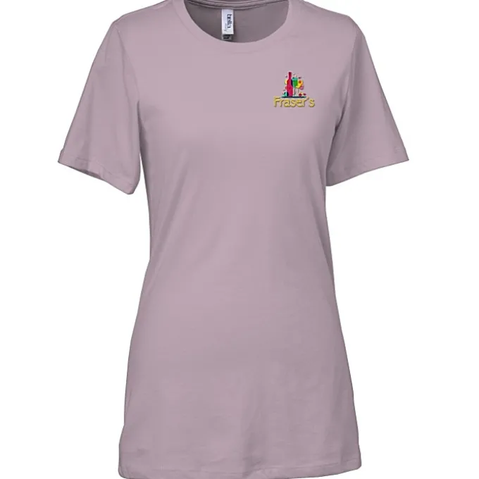 Bella+Canvas Relaxed Crewneck T-Shirt - Ladies’ - Embroidered