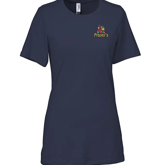 Bella+Canvas Relaxed Crewneck T-Shirt - Ladies’ - Embroidered
