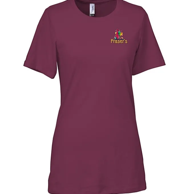 Bella+Canvas Relaxed Crewneck T-Shirt - Ladies’ - Embroidered