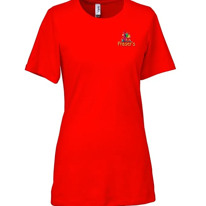 Bella+Canvas Relaxed Crewneck T-Shirt - Ladies’ - Embroidered