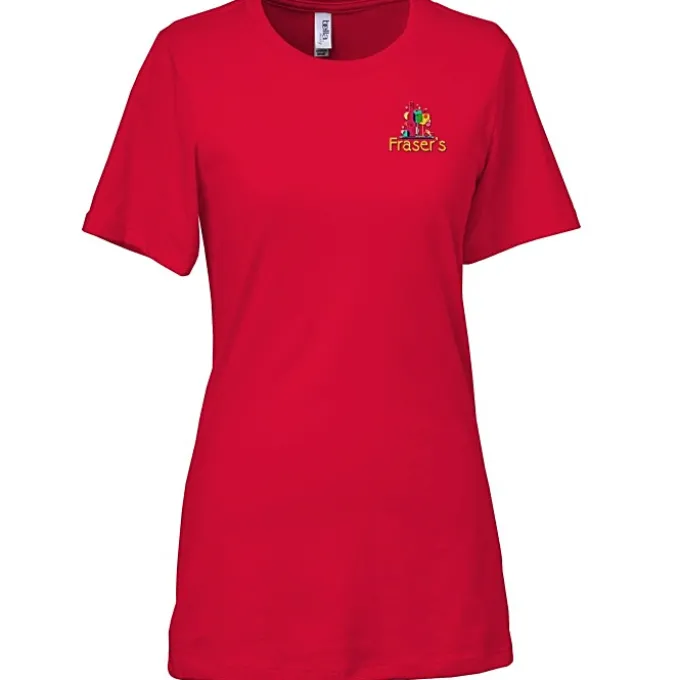 Bella+Canvas Relaxed Crewneck T-Shirt - Ladies’ - Embroidered