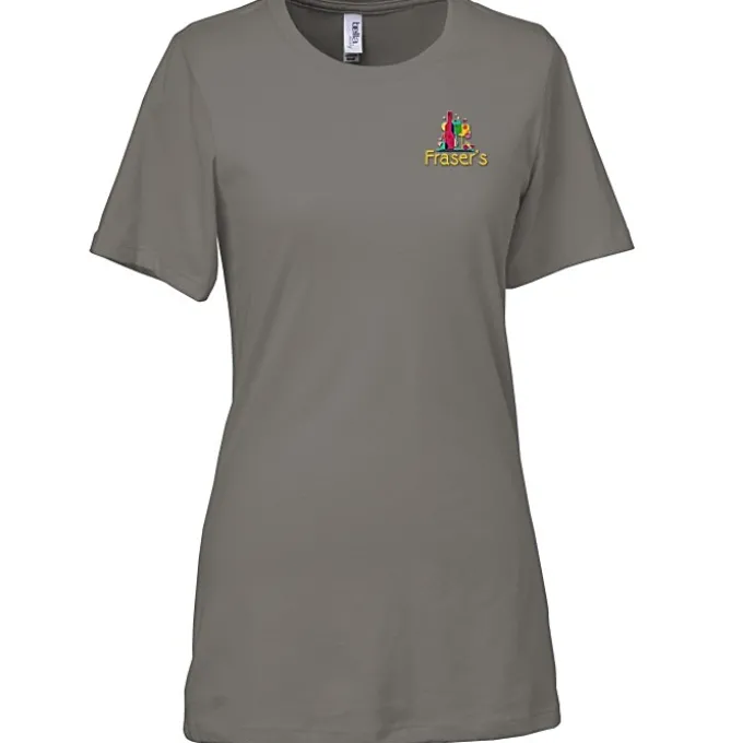 Bella+Canvas Relaxed Crewneck T-Shirt - Ladies’ - Embroidered