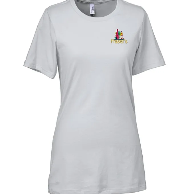 Bella+Canvas Relaxed Crewneck T-Shirt - Ladies’ - Embroidered