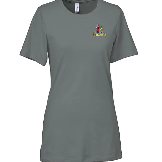 Bella+Canvas Relaxed Crewneck T-Shirt - Ladies’ - Embroidered