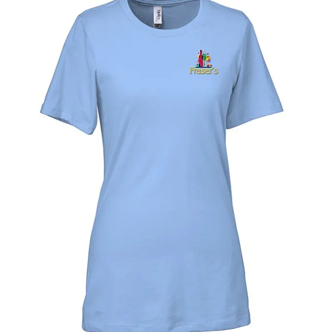Bella+Canvas Relaxed Crewneck T-Shirt - Ladies’ - Embroidered