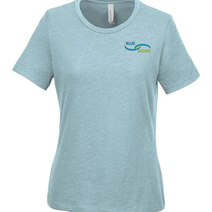 Bella+Canvas Relaxed Crewneck T-Shirt - Ladies' - Heathers - Embroidered