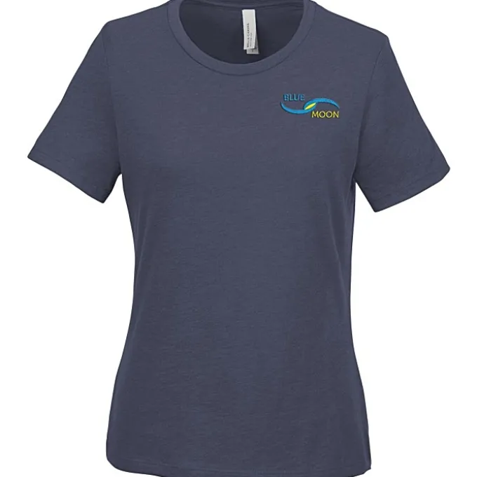 Bella+Canvas Relaxed Crewneck T-Shirt - Ladies' - Heathers - Embroidered