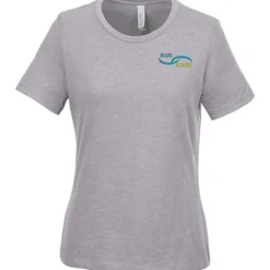 Bella+Canvas Relaxed Crewneck T-Shirt - Ladies' - Heathers - Embroidered