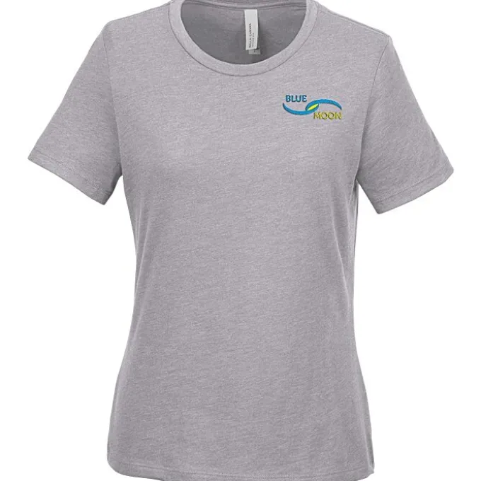Bella+Canvas Relaxed Crewneck T-Shirt - Ladies' - Heathers - Embroidered