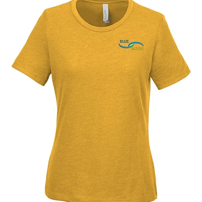 Bella+Canvas Relaxed Crewneck T-Shirt - Ladies' - Heathers - Embroidered