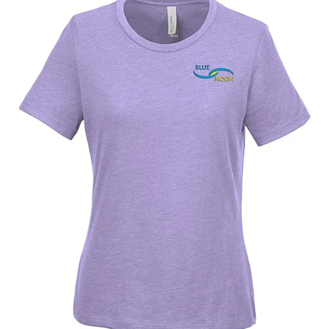 Bella+Canvas Relaxed Crewneck T-Shirt - Ladies' - Heathers - Embroidered