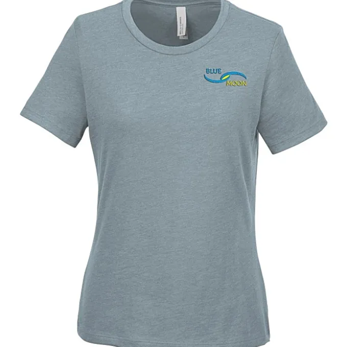 Bella+Canvas Relaxed Crewneck T-Shirt - Ladies' - Heathers - Embroidered