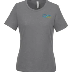 Bella+Canvas Relaxed Crewneck T-Shirt - Ladies' - Heathers - Embroidered
