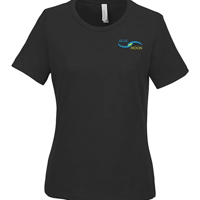 Bella+Canvas Relaxed Crewneck T-Shirt - Ladies' - Heathers - Embroidered