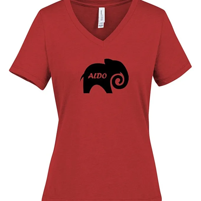 Bella+Canvas Relaxed V-Neck T-Shirt - Ladies' - Heathers - Screen