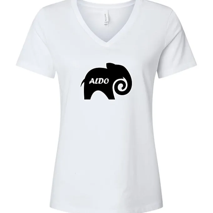Bella+Canvas Relaxed V-Neck T-Shirt - Ladies' - Heathers - Screen