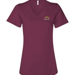 Bella+Canvas Relaxed V-Neck T-Shirt - Ladies’ - Embroidered