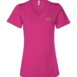Bella+Canvas Relaxed V-Neck T-Shirt - Ladies’ - Embroidered
