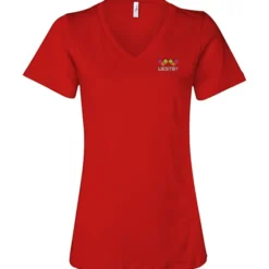 Bella+Canvas Relaxed V-Neck T-Shirt - Ladies’ - Embroidered
