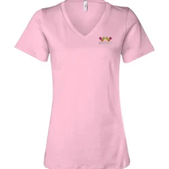 Bella+Canvas Relaxed V-Neck T-Shirt - Ladies’ - Embroidered