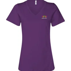 Bella+Canvas Relaxed V-Neck T-Shirt - Ladies’ - Embroidered