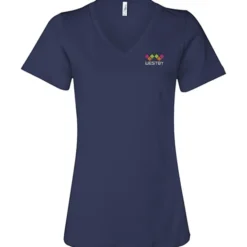 Bella+Canvas Relaxed V-Neck T-Shirt - Ladies’ - Embroidered