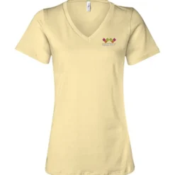 Bella+Canvas Relaxed V-Neck T-Shirt - Ladies’ - Embroidered