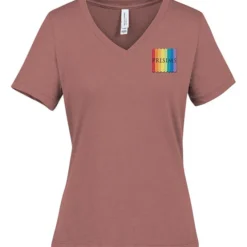 Bella+Canvas Relaxed V-Neck T-Shirt - Ladies' - Heathers - Embroidered