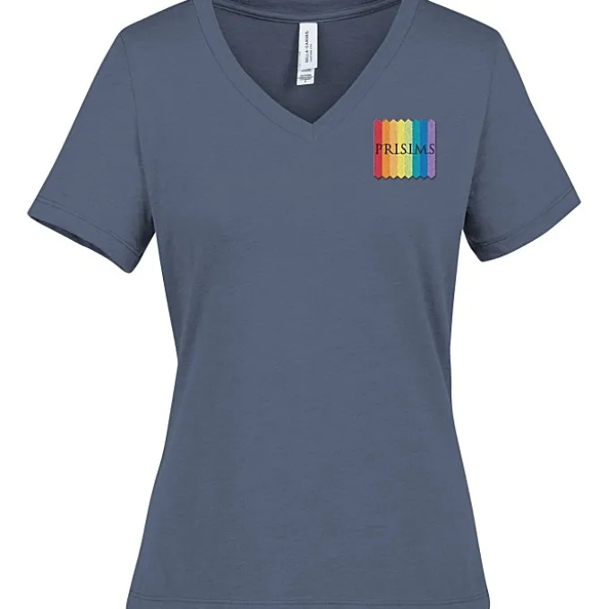 Bella+Canvas Relaxed V-Neck T-Shirt - Ladies' - Heathers - Embroidered