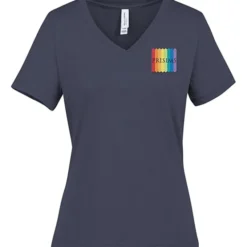 Bella+Canvas Relaxed V-Neck T-Shirt - Ladies' - Heathers - Embroidered
